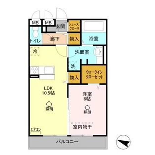 アプリコットガーデン C【2階】の間取り