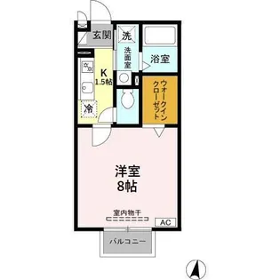ウィルモアK・Ⅱ【2階】の間取り