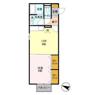 プルメリア【2階】の間取り