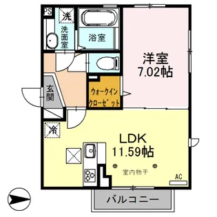 ル・ベリエ【1階】の間取り