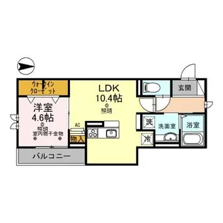 レーヴ・シェソワ【2階】の間取り