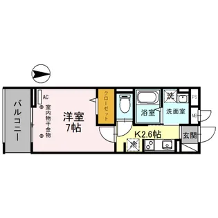 レーヴ・シェソワ【2階】の間取り