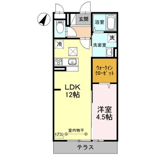 アンクレージュ【1階】の間取り