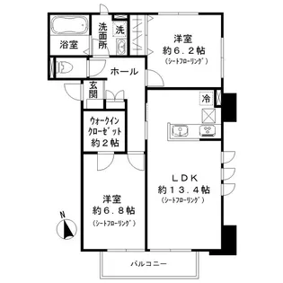 グリーンオーラガーデン【1階】の間取り