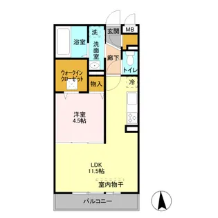 グレイス【1階】の間取り