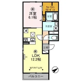 エーデルハイムⅢ【1階】の間取り