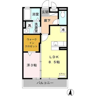 メゾン フォンテーヌ【2階】の間取り