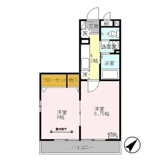シーガル【2階】の間取り