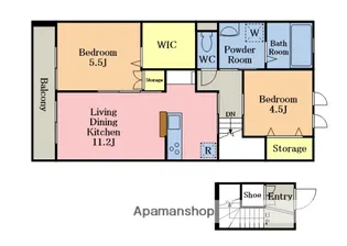 CHOCO【2階】の間取り