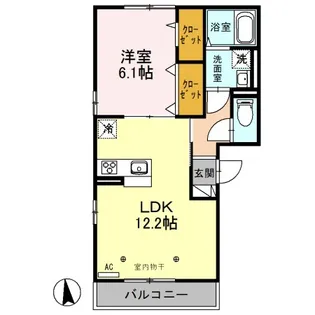 LE BLANC I【3階】の間取り