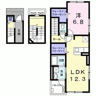 グランテラスA【3階】の間取り