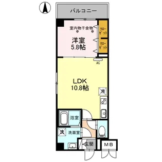 クラヴィーア草加【3階】の間取り