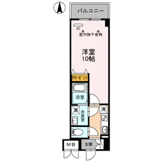 クラヴィーア草加【2階】の間取り