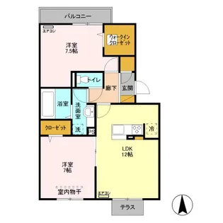 エミネンス【1階】の間取り