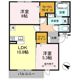 リヴェール【3階】の間取り