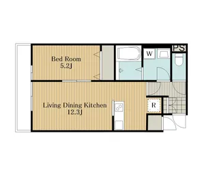 リーブルファイン八潮大曽根【2階】の間取り