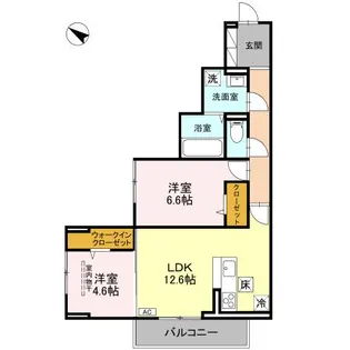 (仮)DーROOM八幡町【1階】の間取り
