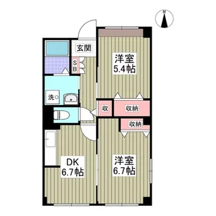 ヴィラモルティ【1階】の間取り