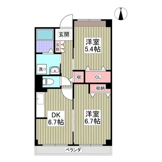 ヴィラモルティ【2階】の間取り