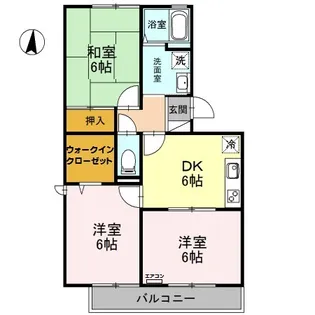 ウエストシティ III【2階】の間取り