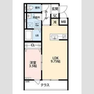 リーブルファイン八潮南川崎 1号棟【1階】の間取り