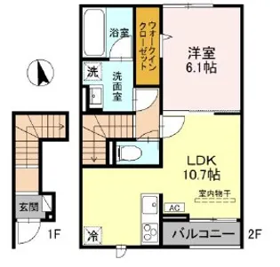 HYDRANGEA【2階】の間取り