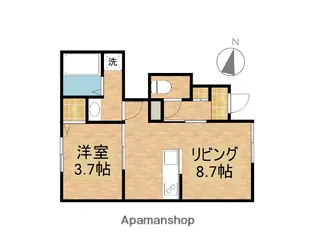 リーブルファイン草加新栄【1階】の間取り
