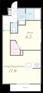 プレミエール草加【1階】の間取り