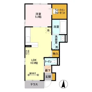 グレイン・ムーン【1階】の間取り