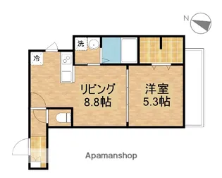 MODERATO【2階】の間取り
