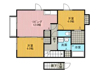 カーサ・ドマーニ B【2階】の間取り