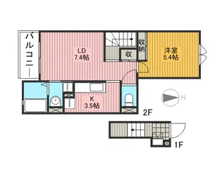 エレガンス【2階】の間取り