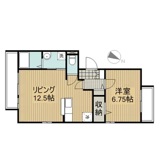 フジハイム【1階】の間取り