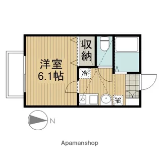 キャメル草加Ⅲ【201号室】の間取り