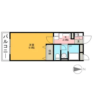 ベルレージュ【2階】の間取り