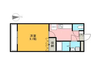 メゾンボヌールC【2階】の間取り