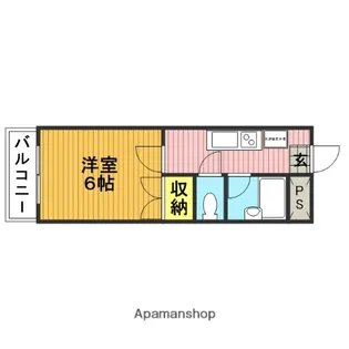 シャルマン草加【110号室】の間取り