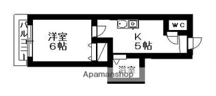 シャルマン草加【103号室】の間取り