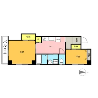 アンシャンテ草加【2階】の間取り
