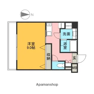 シャルマン高砂【6階】の間取り