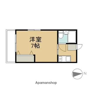 ホワイトドルフィン【203号室】の間取り