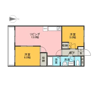 ハイム青柳【303号室】の間取り