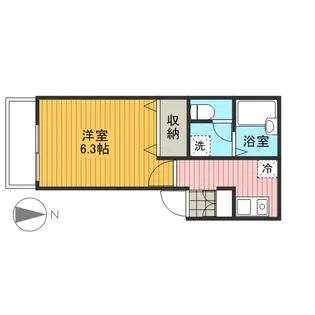 ボー・ヴィサージュ【302号室号室】の間取り