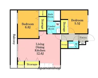 マローネヒルズ【102号室】の間取り