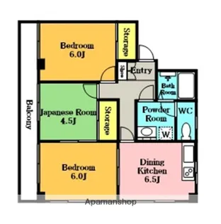 加藤マンション(堀の内町1丁目)【302号室】の間取り