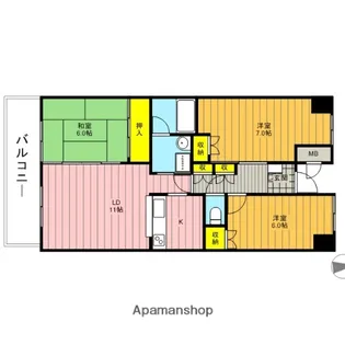 アーバン・ヴィラ【2階】の間取り