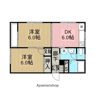 イーストグリーンハイツA棟【201号室】の間取り