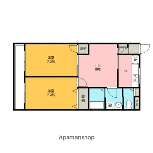ラ・ペジーブル【101号室】の間取り