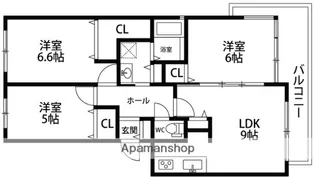 パスト大宮【3階】の間取り