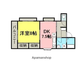 矢島マンション【201号室】の間取り